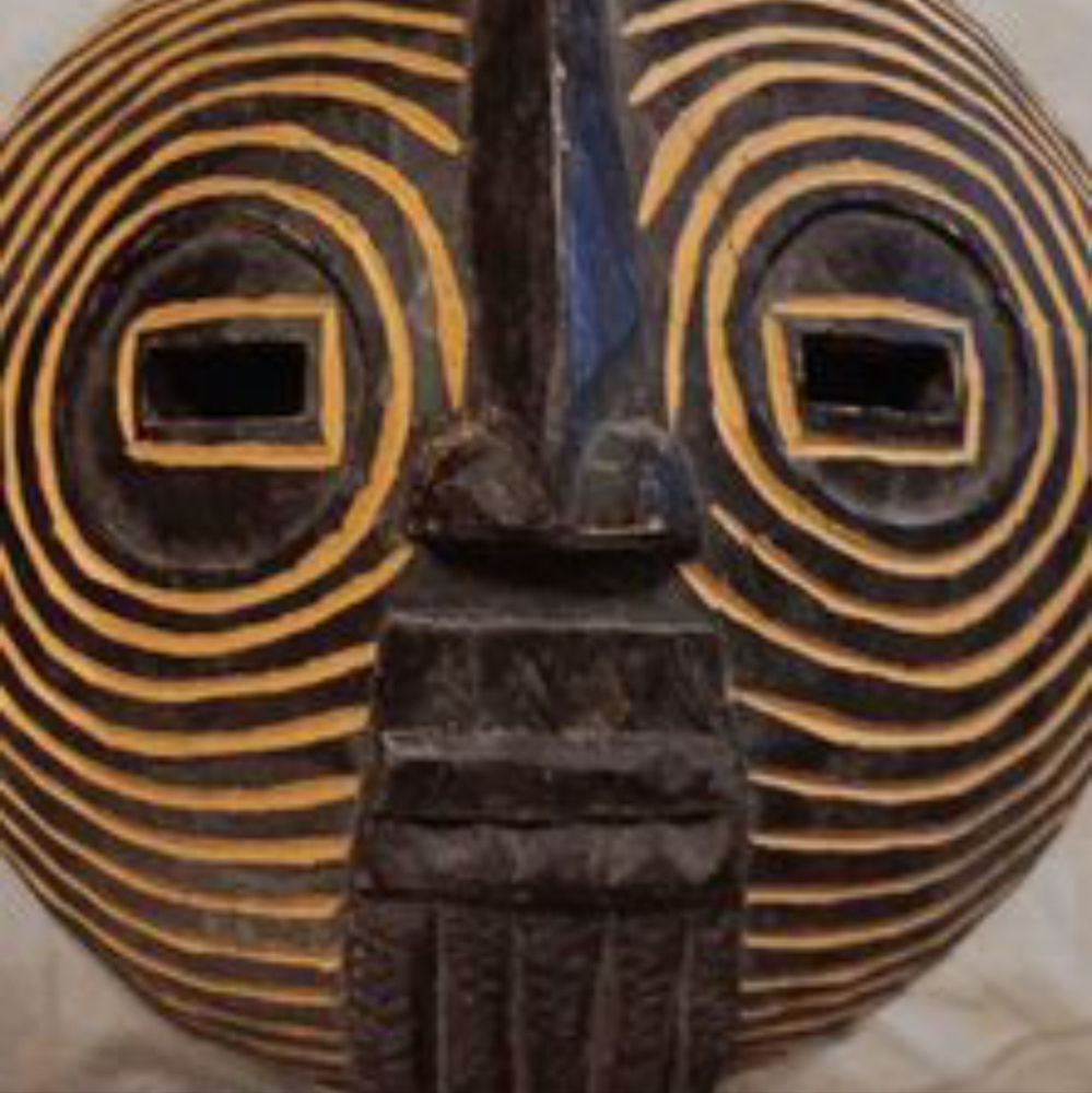 KENYAN AUTHENTIC TRIBAL spirit mask in wood